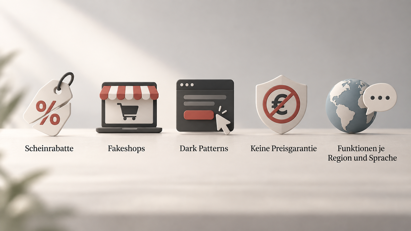 Eine Reihe von Icons mit kurzen Labels zu den im Abschnitt genannten Grenzen des Spartipps