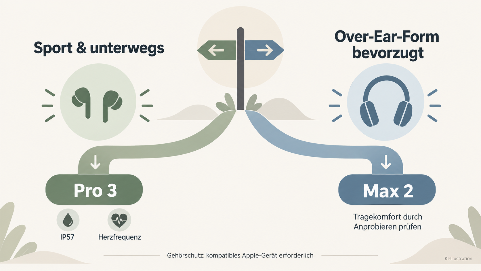 Zuordnung der Modelle zu Nutzungsprofilen, abgeleitet aus belegten Eigenschaften