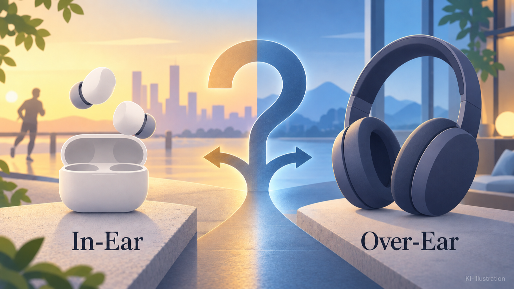 Redaktionelle Illustration zu Apple AirPods Max 2 und AirPods Pro 3: Kaufeinschätzung für Noise-Cancelling